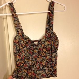 Urban outfitters floral crop top