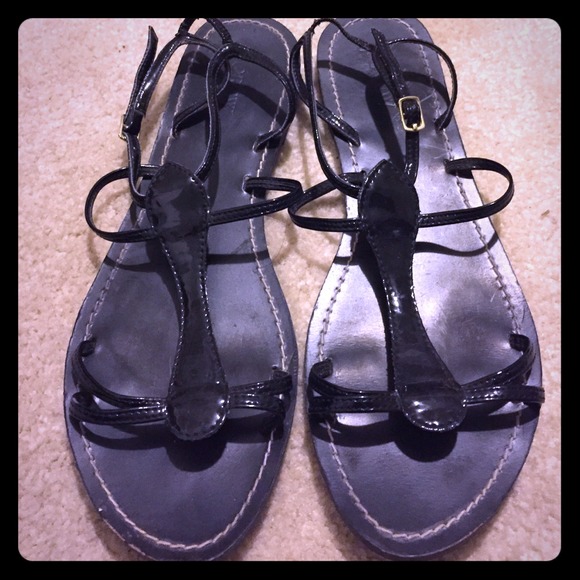 Black J Crew Gladiator Sandals!