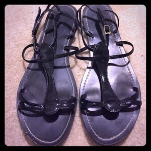 Black J Crew Gladiator Sandals!