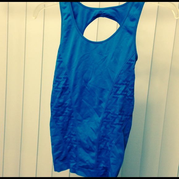 Zella turquoise yoga tank XS