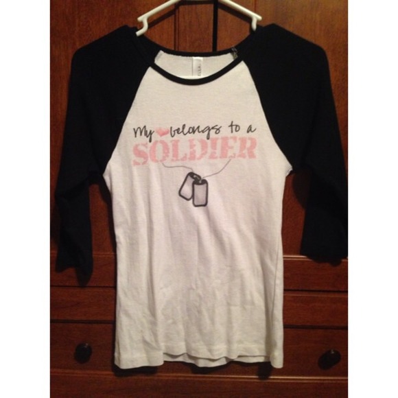 My ❤️belongs to a soldier tshirt