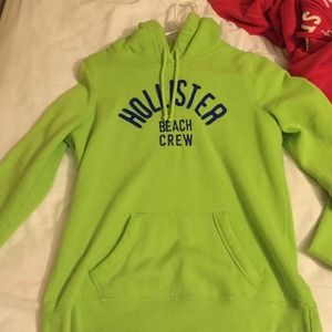 Hollister Lime green hoodie