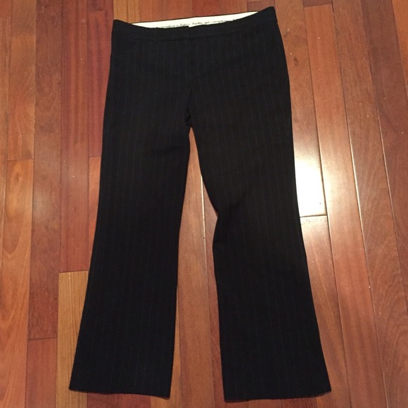 Black/charcoal pinstripe trouser