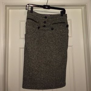 LAMB wool tweed skirt