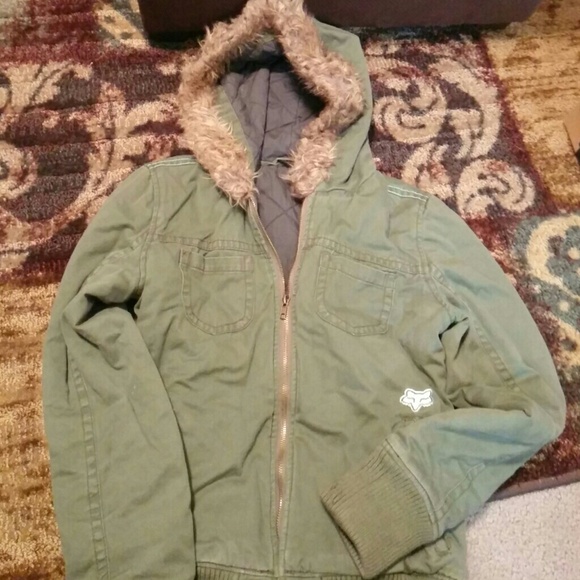 Fox Riders army green winter jacket