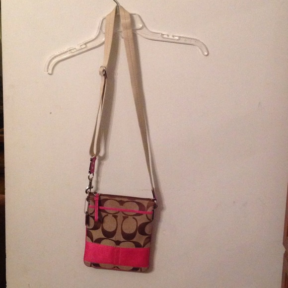 Coach | Authentic khaki/pink crossbody
