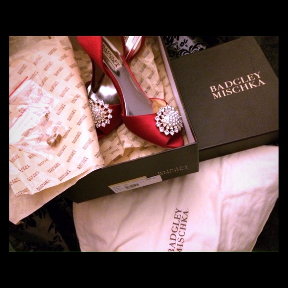 Badgley Mischka bridal heels Lacie