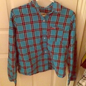 Hollister plaid dress shirt