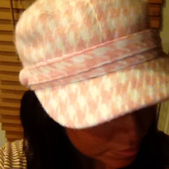 Pink Houndstooth Hat