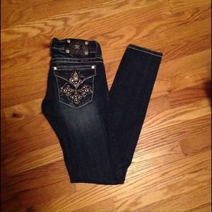Miss Me Skinny Jean - Dark Denim -size 25
