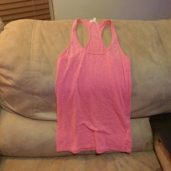 Pink racer back tank