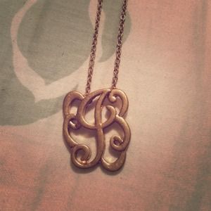 "J" Monogram necklace