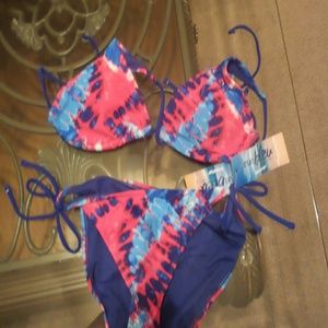 Reduced Gorgeous red white blue 2 pc bikini sz med