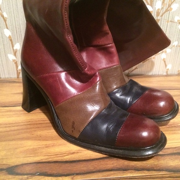 Mare by Tibi Tall Leather Boot Multi Color Foot 6M - Picture 2 of 3