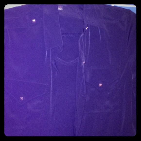 Black button up