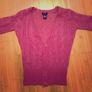 Wet Seal Pink Knit Cardigan