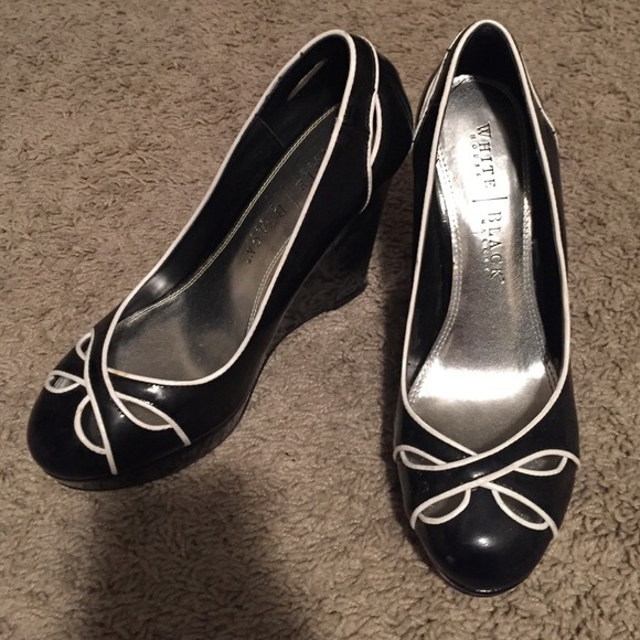 White House Black Market Wedge Heels