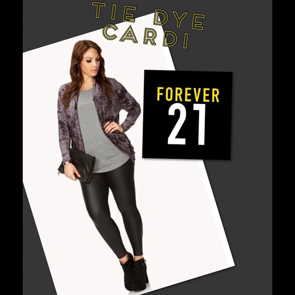 Grey tie dye cardigan from forever 21