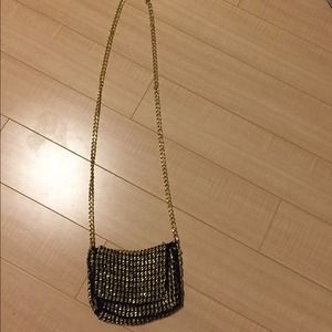 Monserrat DeLucca Gold Chain Side Bag