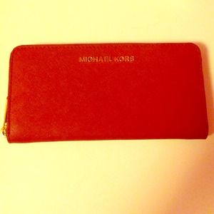Michael Kors JetSet Travel Saffiano Leather Wallet