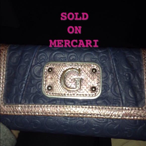 Blue Guess Wallet