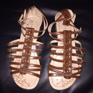 Brown Nine West Sandals