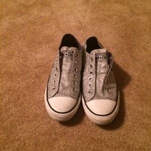 Sparkly converse women's tennis shoes