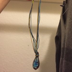 Blown glass necklace