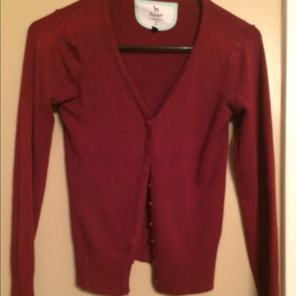 Maroon cardigan