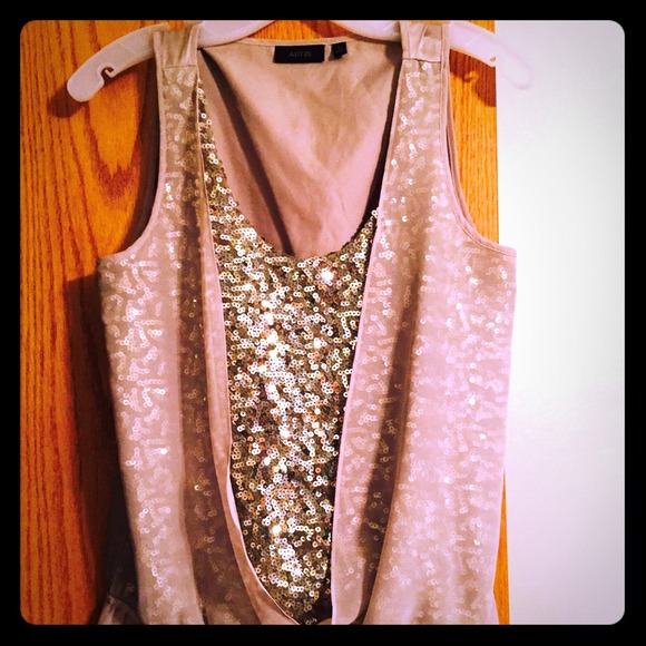 Beautiful gold sequined party top