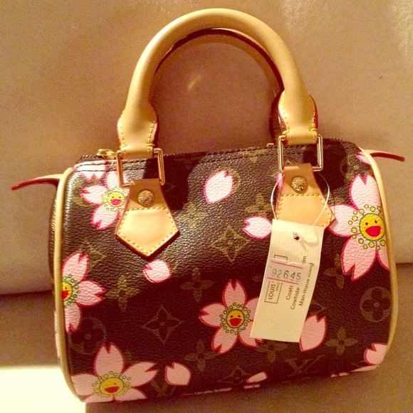 Barrel bag cherry blossom
