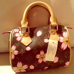 Barrel bag cherry blossom