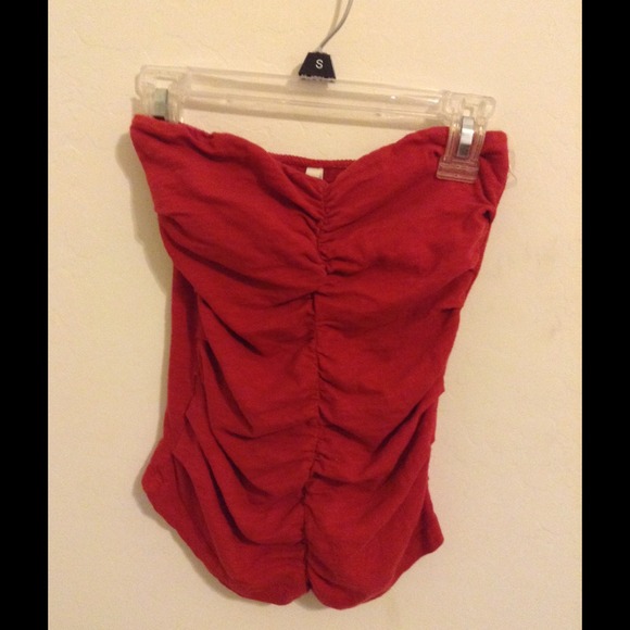 Red tube top!