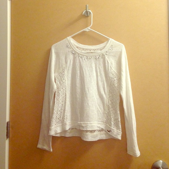 Burnout, long sleeved, lace top