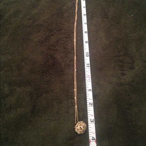 Gold ball drop pendant necklace NWOT - Picture 4 of 4