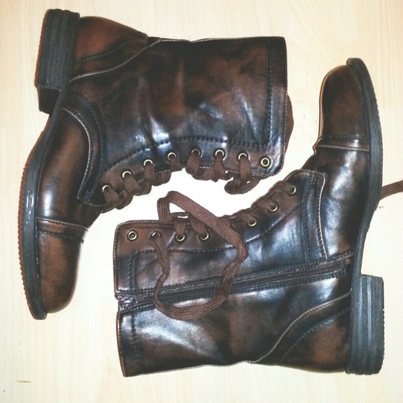 Pacsun Black Poppy Combat Boots
