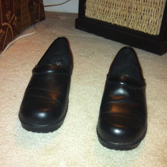 Spring Step black leather comfort shoe