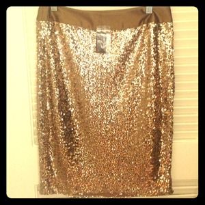 The Limited Brown sequin skirt