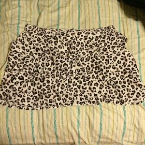 Leopard Tiered Torrid Skirt