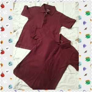 2 Toddler boy 5 School Uniform Shirts