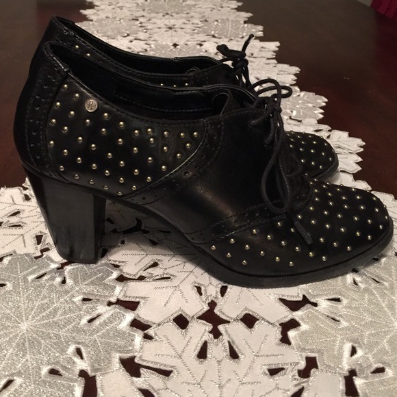 G.H. Bass & Co. Black Studded Eloise Bootie