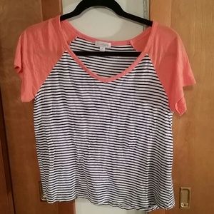 Charming Charlies crop top tee
