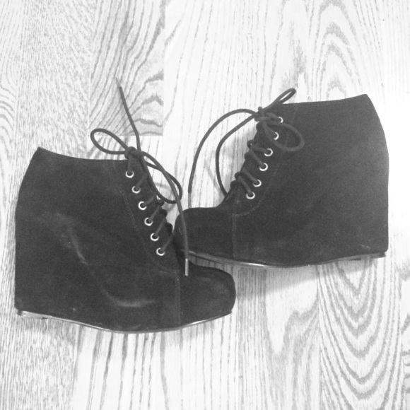 JEFFREY CAMPBELL Havana Wedge Booties
