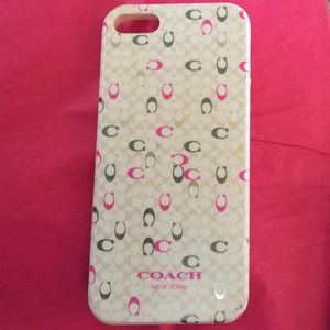 AUTHENTIC Coach iPhone 5, 5s case
