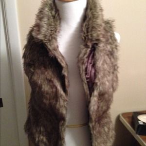 Pacsun fur sweater vest