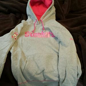 NFL nike pink ribbon steelers hoodie size large