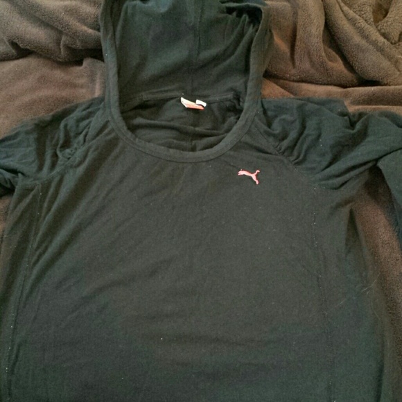 Puma long sleeved hooded top