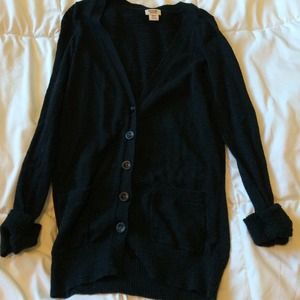 Black target cardigan XS
