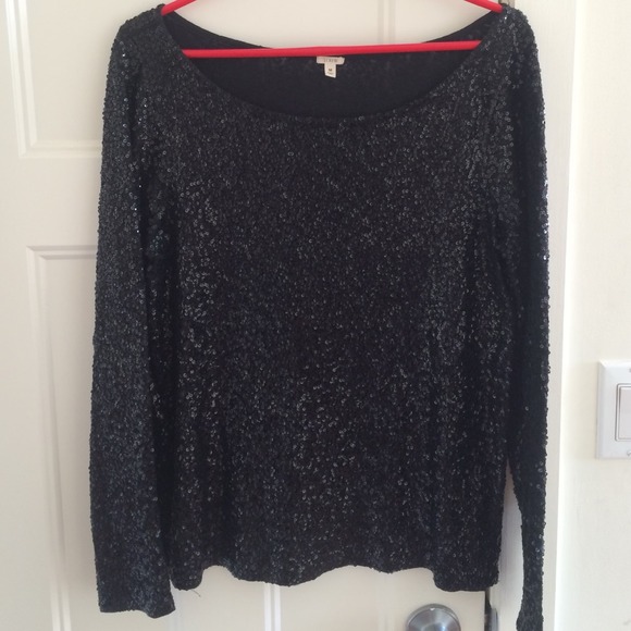 J Crew sequin top