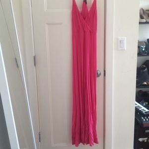 Gap maxi dress in coral color